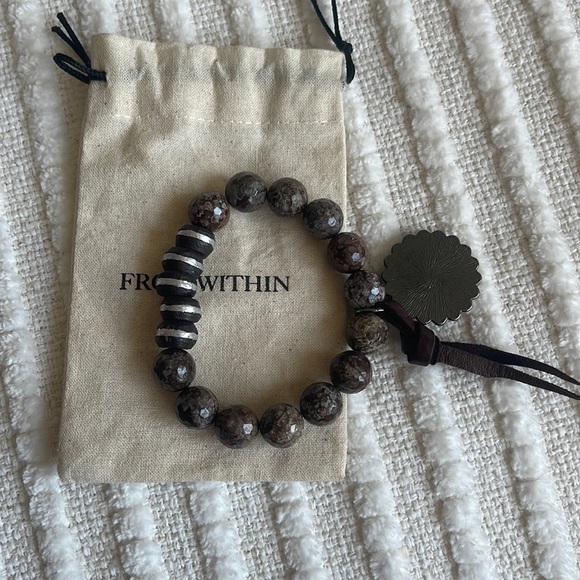 FROM WITHIN Beaded Charm & Tassel Bracelet - Picture 3 of 6